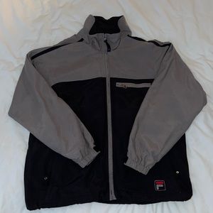 Vintage FILA grey and black jacket, men’s large